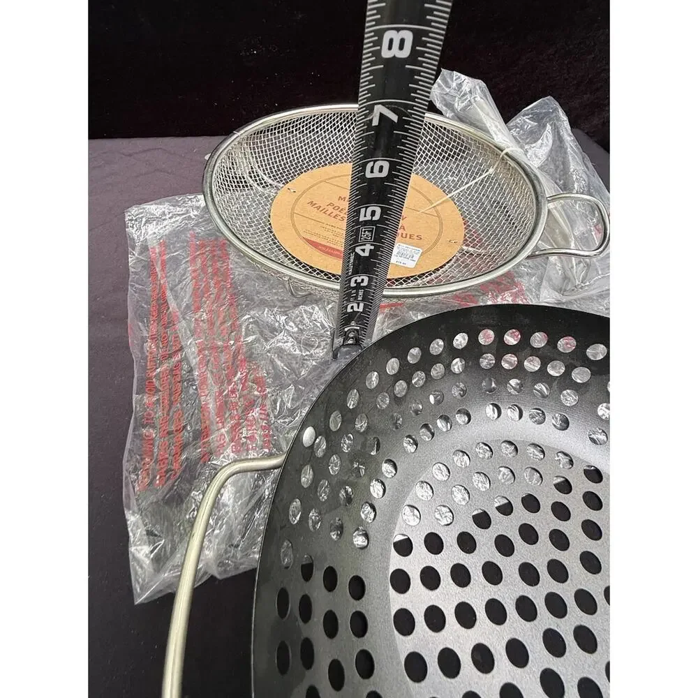 Brand New Williams Sonoma Grill Tools High Heat Nonstick Steel Grill Fry Pan